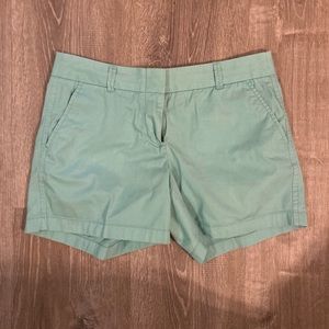 EUC J Crew 5 Inch Chino Shorts in Teal